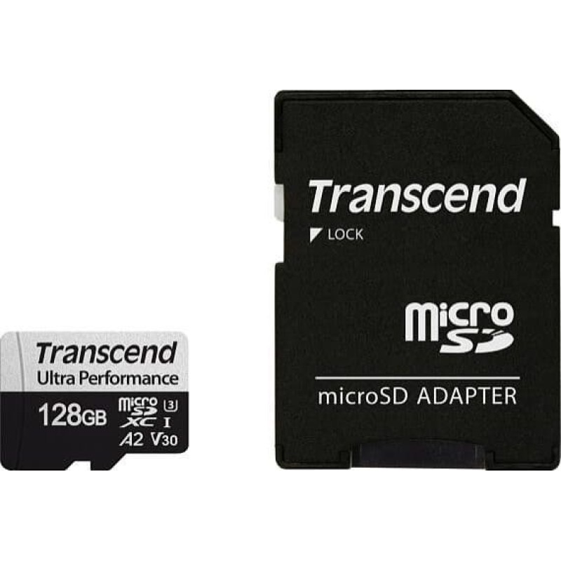 Transcend Karta Transcend 340S MicroSDXC 128 GB Class 10 UHS-I/U3 A2 V30 (TS128GUSD340S)