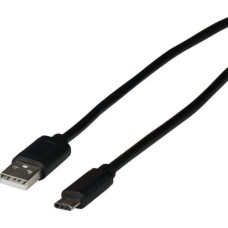 EFB Kabel USB EFB USB-C - USB-A 0.5 m Czarny (EBUSBC-USB20AK.0,5)