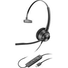 HP Słuchawki HP Poly EncorePro 310 - EncorePro 300 series - Headset - On-Ear - przewodowy - USB-C - czarny - Works With Chromebook Certified