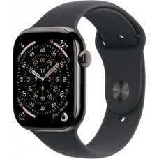 Apple Watch Series 11&nbsp;GPS + Cellular 46mm&nbsp;Slate Titanium Case with Black Sport Band - S/M