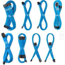 Cablemod C-Series Pro ModMesh Sleeved 12V-2x6 12VHPWR Dual StealthSense Cable Kit for Corsair RMi, RMx (Black Label) - hell blau