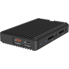 Icy Box IB-CR602M-C31 M.2 NVMe/SATA SSD case with cardreaderr 2x SD 4.0