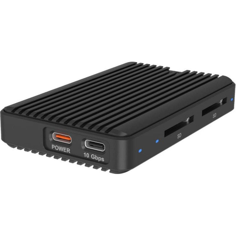 Icy Box IB-CR602M-C31 M.2 NVMe/SATA SSD case with cardreaderr 2x SD 4.0
