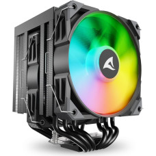 Sharkoon A60 RGB Procesor Chłodnica powietrza 12 cm Czarny 1 szt.