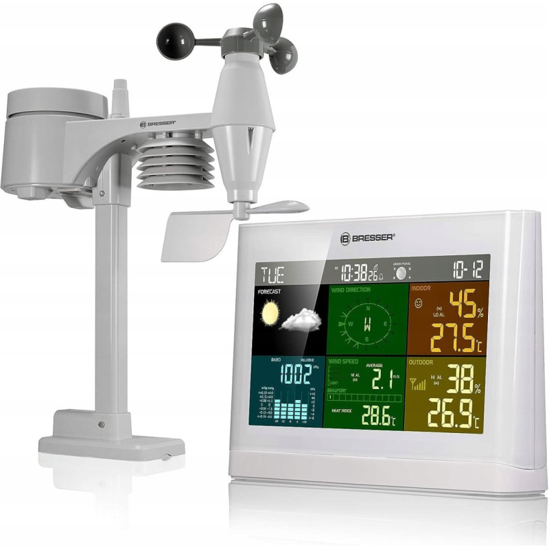 Bresser Wetter Center 5-in-1 Comfort wei&szlig;