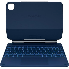 4Kom.pl Etui Typecase Edge z klawiaturą do iPad  Air 11'' 2024/2025 błękitny pacyfik