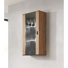 Cama Meble Cama hanging display cabinet SOHO lefkas oak/black