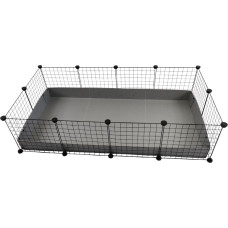 C&C Modular cage 4x2 145 x 75 cm silver