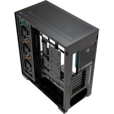 Modecom Case PC VOLCANO STELLAR PLUS ARGB MIDI 8F Black