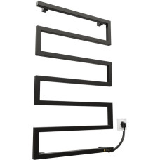 Kosser Electric towel rail Zeta 900x550 ER, with timer, black (cable on the right)