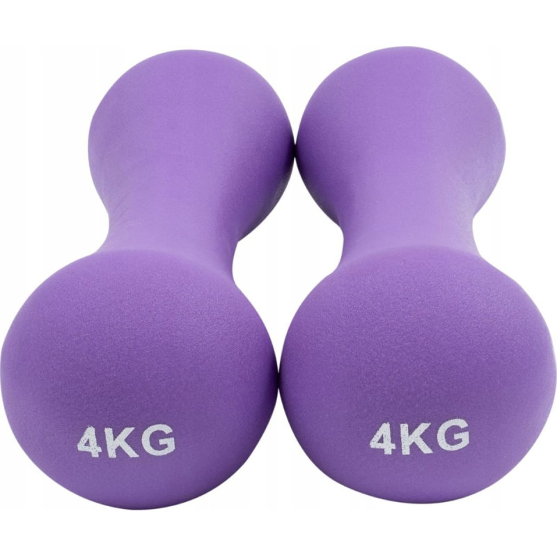 Spartan CIĘŻARKI ŻELIWNE POKRYTE NEOPRENEM 2 X 4 KG