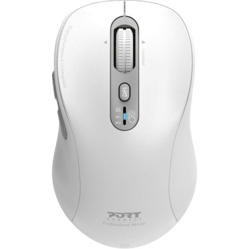 Noname Port MOUSE RECHARGEABLE BLUETOOTH PRO USB-C & USB-A White
