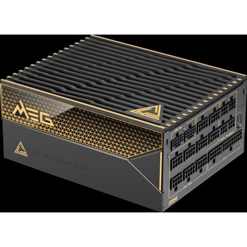 MSI MEG Ai1600T 1600W PCIE5 80+ Titanium power supply (306-7ZPEX11-CE0)