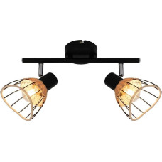 Zumaline Lampa sufitowa Zumaline Ruchoma lampa sufitowa Gent do przedpokoju czarna brązowa