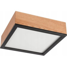 Lamkur Oak Square 48819 plafon lampa sufitowa 2x15W E27 dąb/czarny