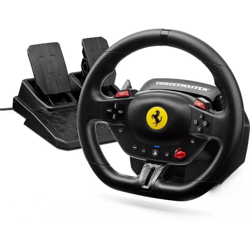 Thrustmaster T98-P FERRARI 296 GTB Black Steering wheel + Pedals PC, PlayStation 4, PlayStation 5