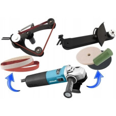 Glob Szlifierka Glob INOX2 Zestaw do obr&oacute;bki stali nierdzewnej (szlifierka Makita 9565CVR, GS01-00, GS07-00, kpl. materiał&oacute;w ściernych)