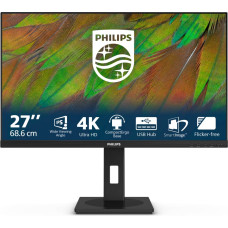 Philips 3000 series 27B1N3800/00 PC lamekuvar 68,6 cm (27") 3840 x 2160 pikslit 4K Ultra HD LCD Must