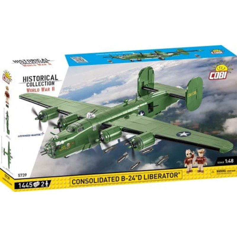 Cobi Klocki Blocks Consolidated B-24D Liberator 1445 blocks