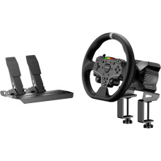 Moza Racing RS074 žaidimų valdiklis Juoda Bluetooth/USB Vairas + pedalai Skaitmeninis PC