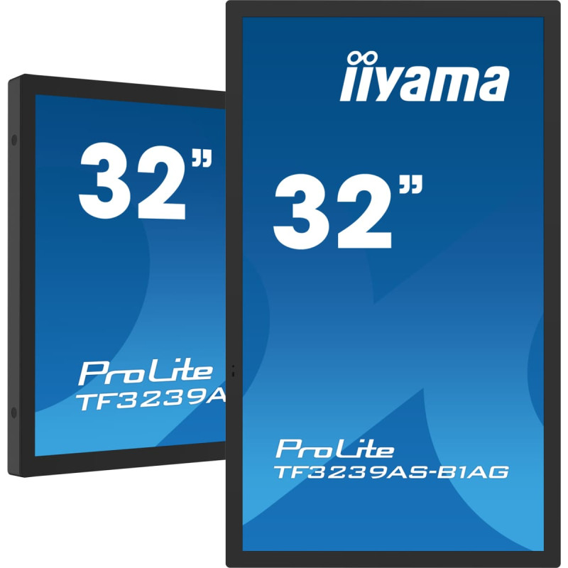 Iiyama TF3239AS-B1AG kompiuterio monitorius 80 cm (31.5") 1920 x 1080 pikseliai &bdquo;Full HD&ldquo; LED Lietimui jautrus ekranas Juoda