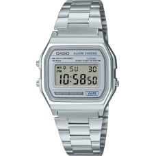 Edifice Zegarek EDIFICE Zegarek męski Casio A158WEA-7EF srebrny
