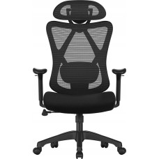 Songmics Krzesło biurowe Songmics Krzesło Biurowe, Ergonomiczne Krzesło Biurowe, Krzesło Komputerowe, Krzesło Siatkowe, Regulowane Podparcie Lędźwiowe I Zagł&oacute;wek,