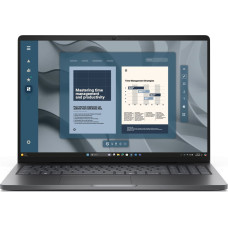 Dell Pro 16 PC16255 AMD Ryzen&trade; 5 PRO 230 Knyginis kompiuteris 40,6 cm (16") Full HD+ 16 GB DDR5-SDRAM 1 TB SSD Wi-Fi 6E (802.11ax) Windows 11 Pro Juoda