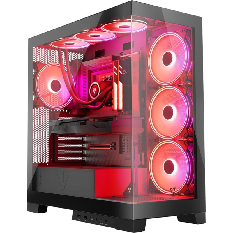 Modecom Black COMPUTER CASE SPACE ARGB