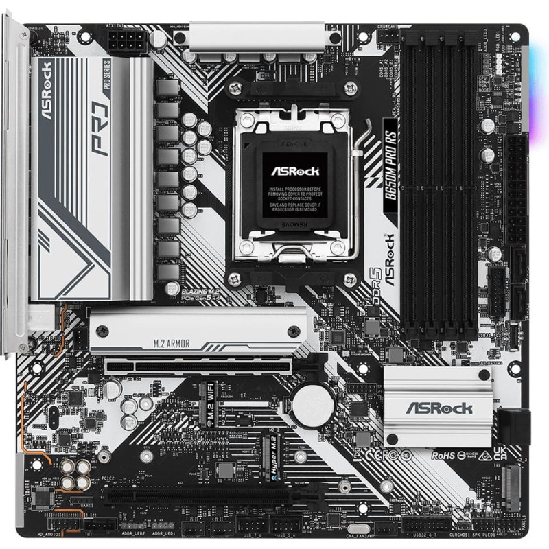 Asrock Motherboard B650M PRO RS AM5 4DDR5 HDMI/DP mATX